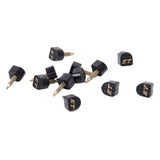 Maxbell Footful 6 Pair of Black PU Heel Plate for High-Heeled Shoes 9x10mm 604A Style