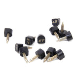 Maxbell Footful 6 Pair of Black PU Heel Plate for High-Heeled Shoes 9x10mm 604A Style
