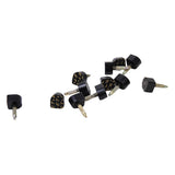 Maxbell Footful 6 Pair of Black PU Heel Plate for High-Heeled Shoes 10x11mm 604 Style