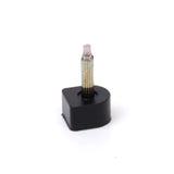Maxbell Footful 6 Pair of Black PU Heel Plate for High-Heeled Shoes 12x12mm 606A Style