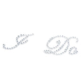 I Do Wedding Bridal Shoes Decal Sticker Rhinestone Motif - Clear