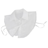 Maxbell Women's Fake Half Shirt Blouse Detachable Collar White