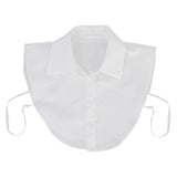 Maxbell Women's Fake Half Shirt Blouse Detachable Collar White