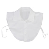 Maxbell Women's Fake Half Shirt Blouse Detachable Collar White