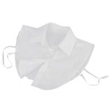 Maxbell Women's Fake Half Shirt Blouse Detachable Collar White