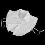 Maxbell Women's Fake Half Shirt Blouse Detachable Collar White