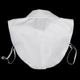 Maxbell Women's Fake Half Shirt Blouse Detachable Collar White