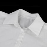 Maxbell Women's Fake Half Shirt Blouse Detachable Collar White