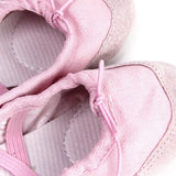 Maxbell New Pink Canvas Ballet Shoes Toddler Girls US Size 9# (6 Inch)