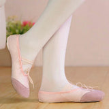 Maxbell New Pink Canvas Ballet Shoes Toddler Girls US Size 9# (6 Inch)