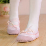 Maxbell New Pink Canvas Ballet Shoes Toddler Girls US Size 9# (6 Inch)