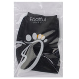 Maxbell Footful 1 Pair Rubber Glue on Large 1.9mm Heels 6.5mm Alligator Grain Black