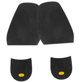 Maxbell Footful 1 Pair Rubber Glue on Large 1.9mm Heels 6.5mm Alligator Grain Black