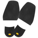 Maxbell Footful 1 Pair Rubber Glue on Large 1.9mm Heels 6.5mm Alligator Grain Black