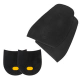 Maxbell Footful 1 Pair Rubber Glue on Large 1.9mm Heels 6.5mm Alligator Grain Black