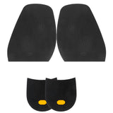 Maxbell Footful 1 Pair Rubber Glue on Large 1.9mm Heels 6.5mm Alligator Grain Black