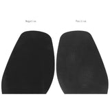 Maxbell Footful 1 Pair Rubber Glue on Large 1.9mm Heels 6.5mm Alligator Grain Black
