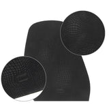 Maxbell Footful 1 Pair Rubber Glue on Large 1.9mm Heels 6.5mm Alligator Grain Black