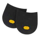 Maxbell Footful 1 Pair Rubber Glue on Large 1.9mm Heels 6.5mm Alligator Grain Black