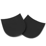 Maxbell Footful 1 Pair Rubber Glue on Large 1.9mm Heels 6.5mm Alligator Grain Black
