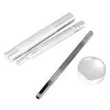 Maxbell Steel Snap Button Fastener Die Punch Tools 15-17mm Set of 4pcs Silver