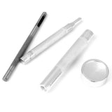 Maxbell 4 Leather Craft Die Punch Tool & 10 Sets Rivets Poppers Snap Fastener Button