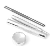 Maxbell Steel Snap Button Fastener Die Punch Tools 15-17mm Set of 4pcs Silver