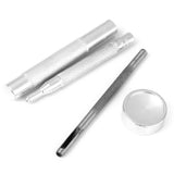 Maxbell Steel Snap Button Fastener Die Punch Tools 15-17mm Set of 4pcs Silver