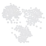 Maxbell Resin Snap Buttons Fasteners Poppers T3 10.7mm Pack of Approx.100 Sets White
