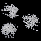 Maxbell Resin Snap Buttons Fasteners Poppers T3 10.7mm Pack of Approx.100 Sets White