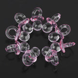 Maxbell 150pcs Mini Rattles Safety Pins Pacifier Charms Baby Shower Favors Decor