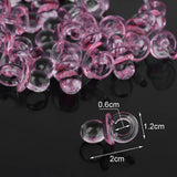 Maxbell 150pcs Mini Rattles Safety Pins Pacifier Charms Baby Shower Favors Decor