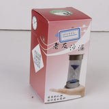 Maxbell Ten Minutes Hourglass Sandglass Sand Timer Home Decor Silver Lid Purple Sand