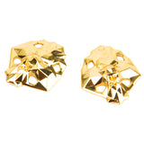 Maxbell Footful Lion Head Metal Shoe Lace Locks Art Decoration Pair Golden