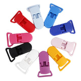 Maxbell Resin Pacifier Holder Badge Craft Dummy Clips 39x16mm 10pcs Mixed Color