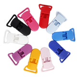Maxbell Resin Pacifier Holder Badge Craft Dummy Clips 39x16mm 10pcs Mixed Color