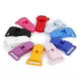 Maxbell Resin Pacifier Holder Badge Craft Dummy Clips 39x16mm 10pcs Mixed Color