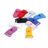 Maxbell Resin Pacifier Holder Badge Craft Dummy Clips 39x16mm 10pcs Mixed Color