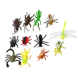 Maxbell Plastic PVC Insect Animal Model Kids Toy 12pcs Multi-color