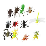 Maxbell Plastic PVC Insect Animal Model Kids Toy 12pcs Multi-color