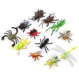 Maxbell Plastic PVC Insect Animal Model Kids Toy 12pcs Multi-color