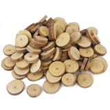 Maxbell Phenovo Pine Wood Slices for DIY Crafts Wedding Decor 100pcs
