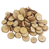 Maxbell Phenovo Pine Wood Slices for DIY Crafts Wedding Decor 100pcs