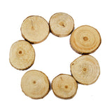 Maxbell Phenovo Pine Wood Slices for DIY Crafts Wedding Decor 100pcs