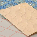 Maxbell 150 Pieces Non-slip Silicone Adhesive Gel Grips Rings Sewing Craft