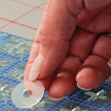 Maxbell 150 Pieces Non-slip Silicone Adhesive Gel Grips Rings Sewing Craft