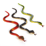 Maxbell Plastic Reptiles Animal Snake Model Toy 12pcs Multi-color