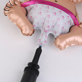 Maxbell Baby Girl Shaped Balloon Foil Balloons Mylar Balloons Helium Balloons Party Decor