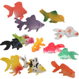 Maxbell Plastic Artificial Goldfish Animals Toy Model 12pcs Colorful