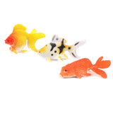 Maxbell Plastic Artificial Goldfish Animals Toy Model 12pcs Colorful